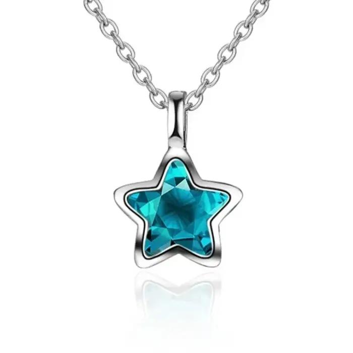 Collier étoile en argent Sterling 925 pour femmes