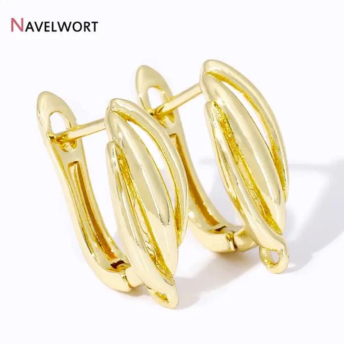 Crochets de boucles d'oreilles plaqués or 18 carats hypoallergéniques pour bijoux de haute qualité à offrir pour femmes occasions spéciales