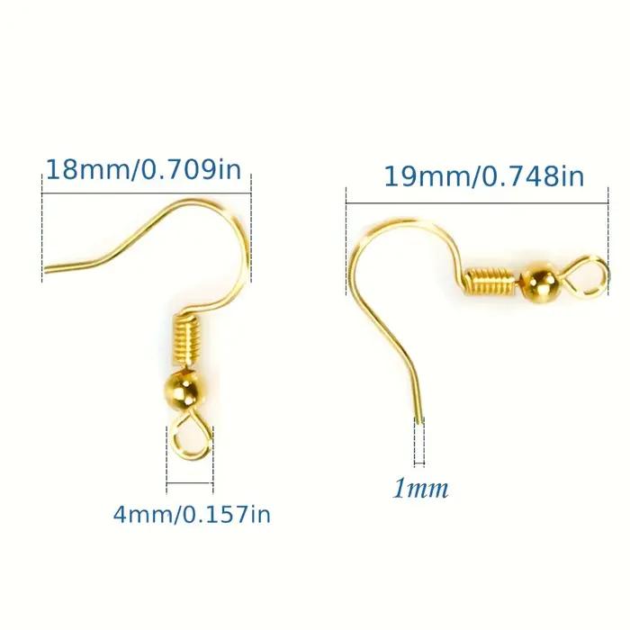 1 boîte de 260 pièces pour la fabrication de boucles d'oreilles