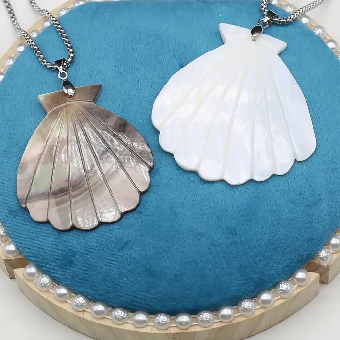 Collier pendentif coquillages naturels pour femme