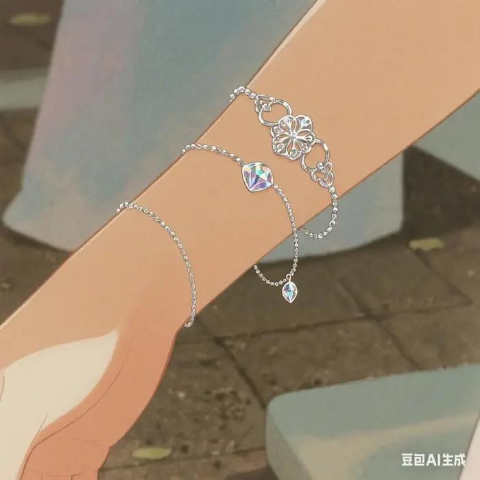Bracelet NANA VIVI Saturn avec diamants