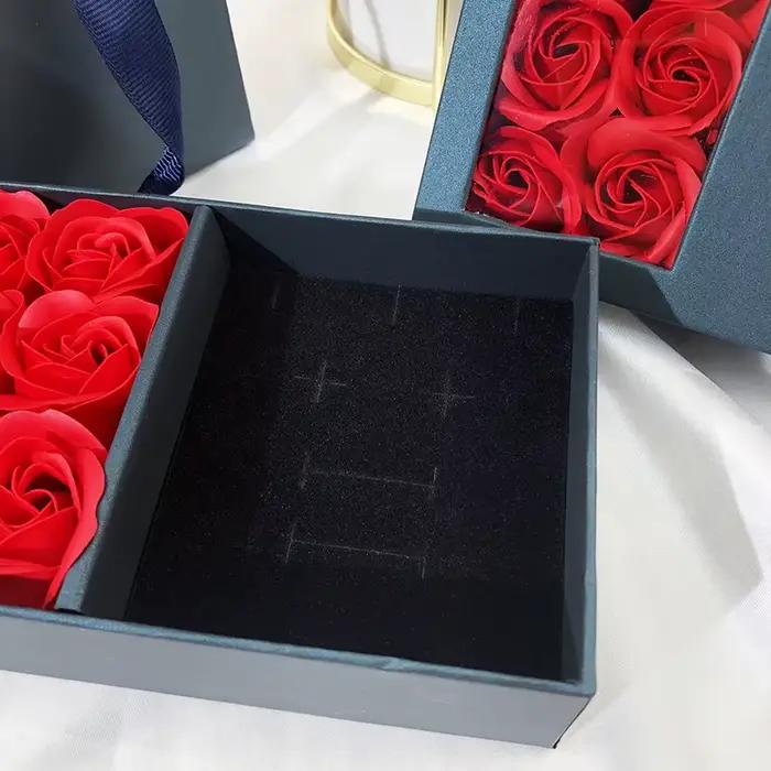 Boîte à bijoux Je T'aime boîte cadeau fleur boîte rangement bijoux boîte de présentation coffret cadeau bijoux occasion spéciale cadeau romantique mariage anniversaire saint-valentin