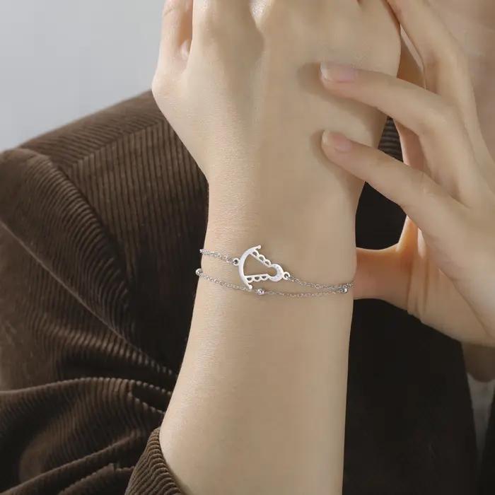 Bracelet Lucktune Notre-Dame d'El Rocío en acier inoxydable pour femme