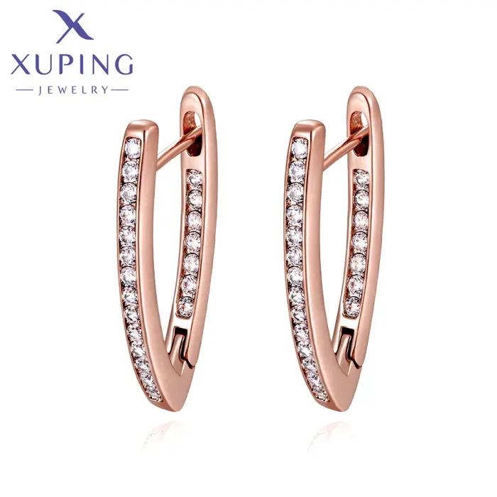 Xuping bijoux mode populaire classique Huggies boucle d'oreille avec couleur or pour femmes fille fête des mères A 00718531