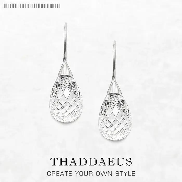 Boucles d'oreilles goutte d'eau en cristal