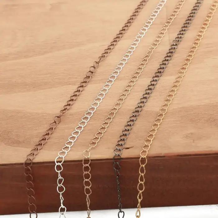 Collier d'Extension de Bague JOFor Chaîne DIY Taille Personnalisée pour Créations Bijouterie Occasions Spéciales