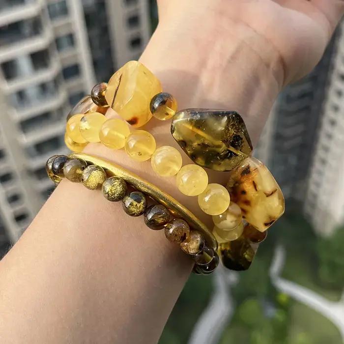 Bracelet en Ambre Véritable 2026 pour Fête d'Anniversaire