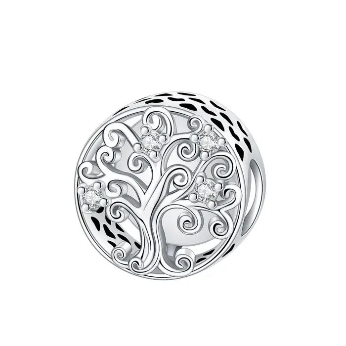 Breloques créatives en argent pur pour bracelets : Verre à vin, Lune, Enveloppe, Château, Épée, Colo