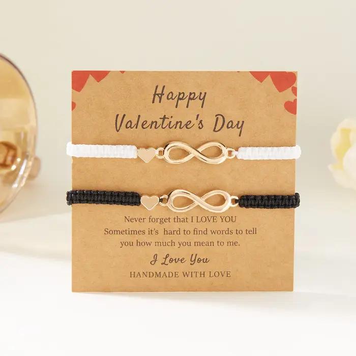 MF ite-Bracelets à breloques Love 8 Extron pour hommes et femmes