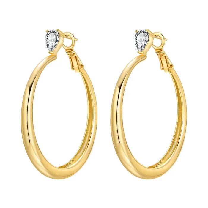 Boucles d'oreilles en argent sterling 925 avec filet d'or 18 carats minimalistes pour femmes bijoux élégants cadeaux pour occasions spéciales