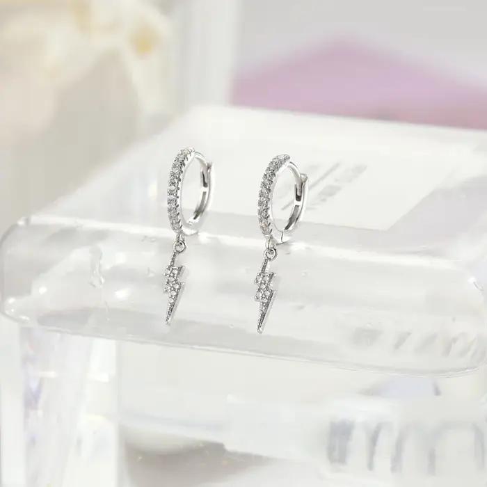 REETI – boucles d'oreilles en argent Sterling 925 pour femme, bijoux en cristal, cadeau de fiançaill