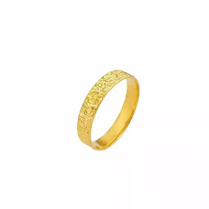 Bague en or véritable 18 carats brillant pour femme