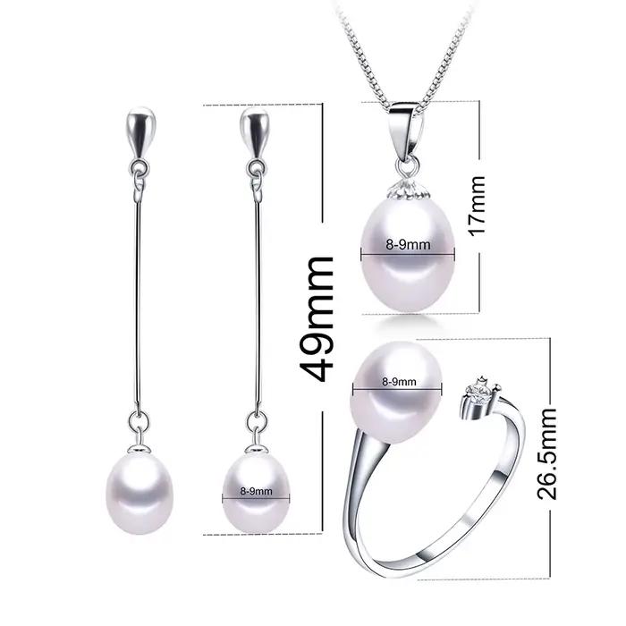 Ensembles de bijoux en perles noires pour femmes