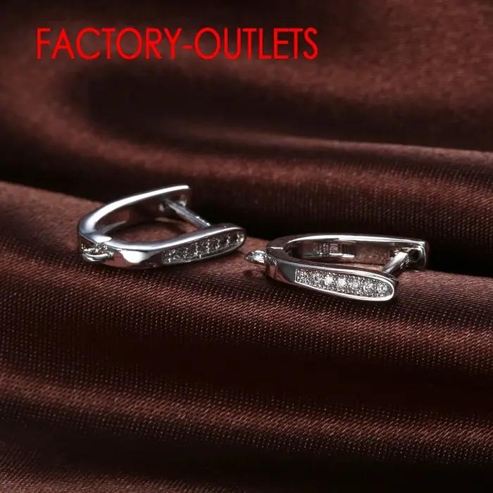 Boucles d'oreilles en argent regardé 925 pour femmes