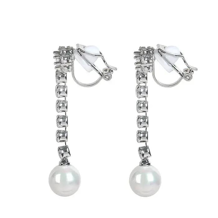 Boucles d'oreilles en perles de mariage