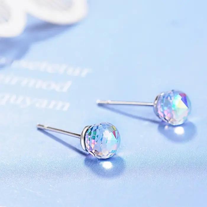 Boucles d'oreilles en argent regardé 925 pour femmes et filles