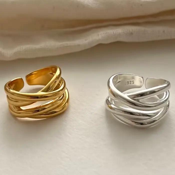 Bague en argent sterling 925 sertie de zirconium blanc élégante pour femmes occasions spéciales soirée mariage anniversaire