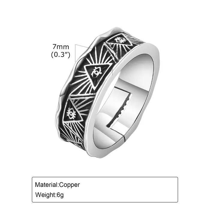 Bague Oeil de Dieu pour Hommes et Garçons