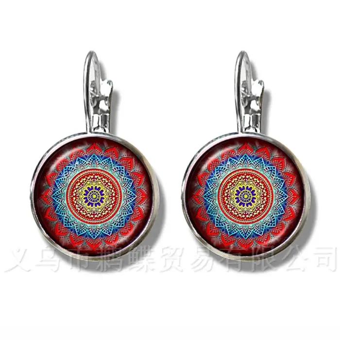 Boucles d'oreilles de Yoga au henné indien classique