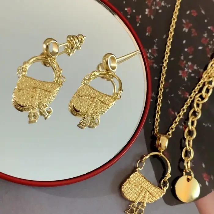 Ensemble de boucles d'oreilles en argent 925 avec galvanoplastie dorée