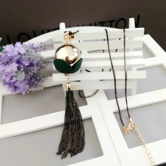 Collier bohème géométrique rond Vintage pour femmes chaîne à pompons pull long accessoires bijoux mode occasions spéciales anniversaires festivals mariage