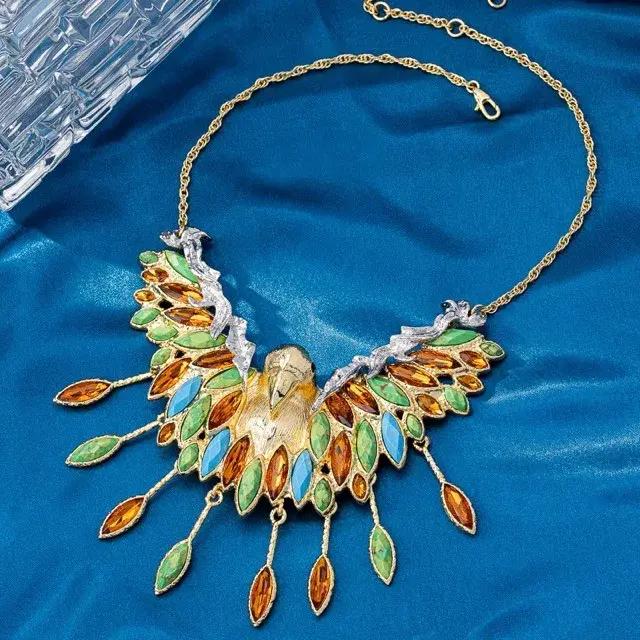 Collier surdimensionné rétro européen et américain
