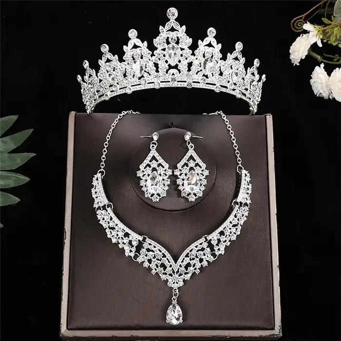 Luxueux collier de mariage princesse