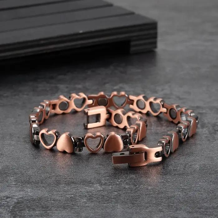 Bracelet magnétique en cuivre pur pour femmes