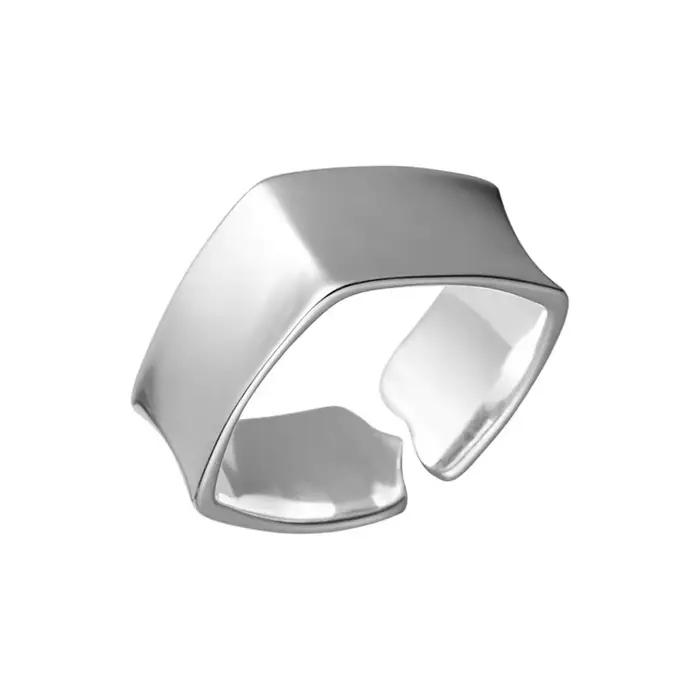 Bagues carrées en argent Sterling 925 pour femmes