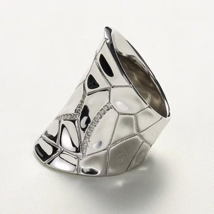 Bague rétro en argent uni pour femmes, méthode traditionnelle, bague géométrique irrégulière en argent 925, bijoux cadeau d'anniversaire pour fête