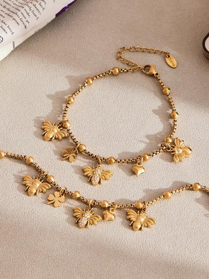 Nivora populaire abeille pendentif collier Bracelet