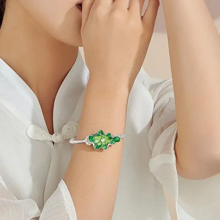 Bracelet à breloques en argent thaïlandais pour femme