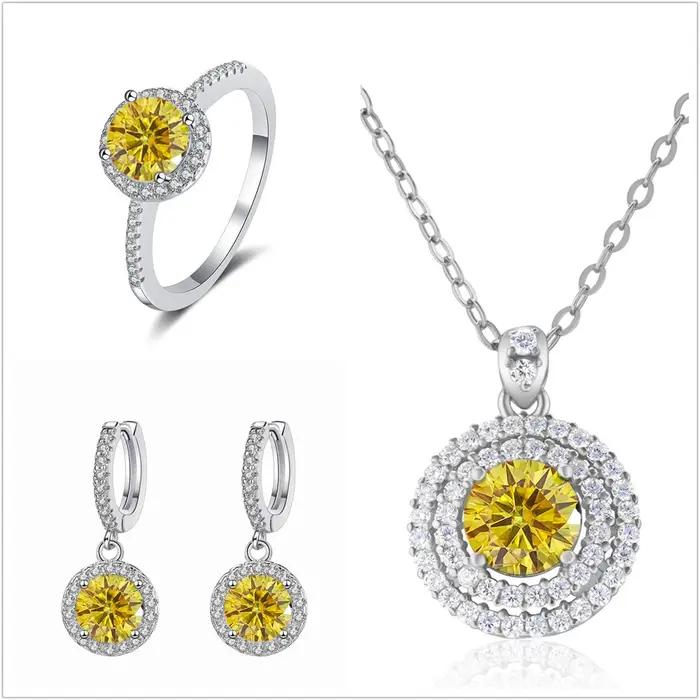 Group ensemble de bijoux Moissanite pour femme