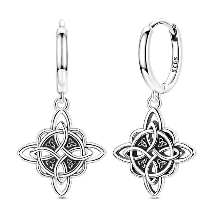 Boucles d'oreilles créoles en argent Sterling 925