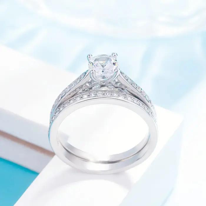 Lihong – bague en argent Sterling 925 incrustée de Zircon pour femmes