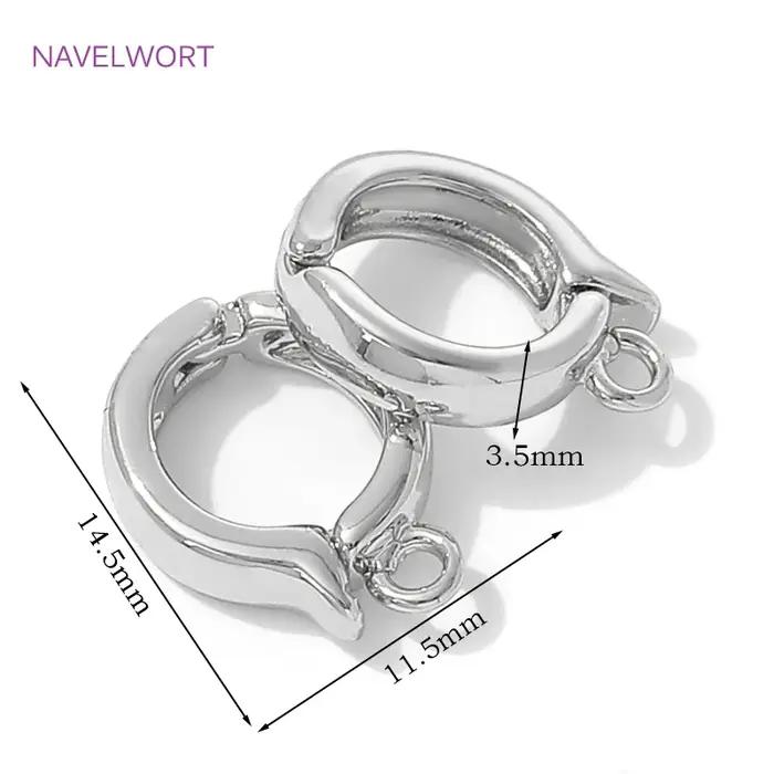 2/4/6 pièces, attaches de pendentif à charnière couleur bronze, connecteurs de fermoirs en laiton pour bijoux, accessoires de bijouterie DIY