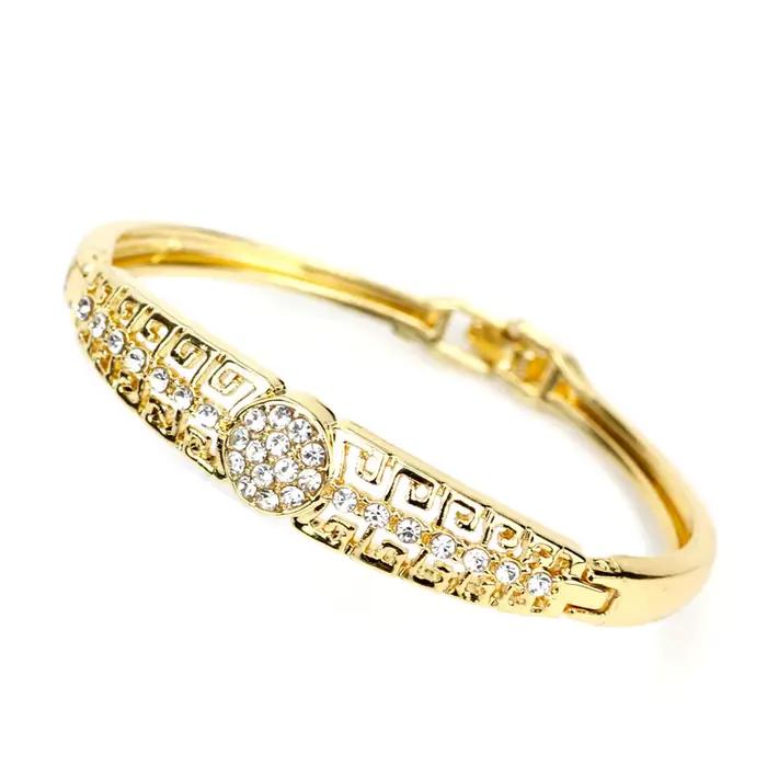 SUNSPICEMS plein strass indien Bracelet rétro couleur or grand rouge vert blanc cristal turc Design