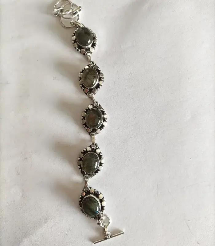 Véritable Elena Labradorite Bracelet femmes bijoux cadeau