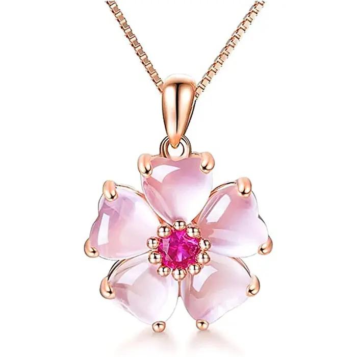 Huitan – collier de fleurs fantaisie pour femmes