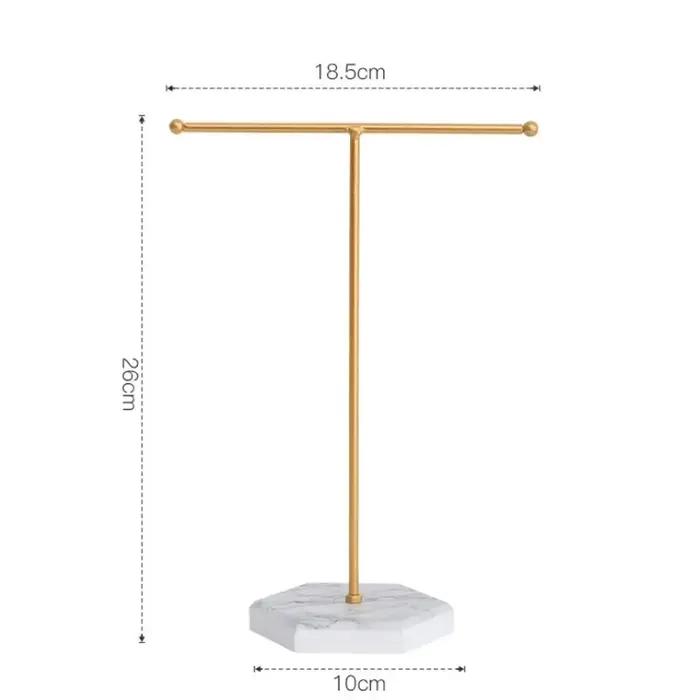 1pcs Bijoux Présentoir Pour Les Hommes Et Les Femmes Style Minimaliste Bureau Finition T En Forme D'ornements