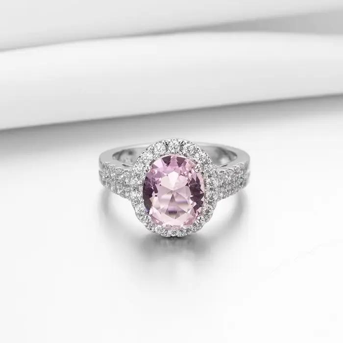 Bagues de fiançailles romantiques incrustées de diamants roses en argent sterling 925 pour femmes occasions spéciales anniversaires浪漫风格订婚戒指镶嵌玫瑰色锆石,适合女性特别场合佩戴,包括生日等。此描述旨在激发购买欲望,并通过HTML格式呈现产品的特点和益处,同时遵循严格的指导方针,确保内容的真实性与吸引力。