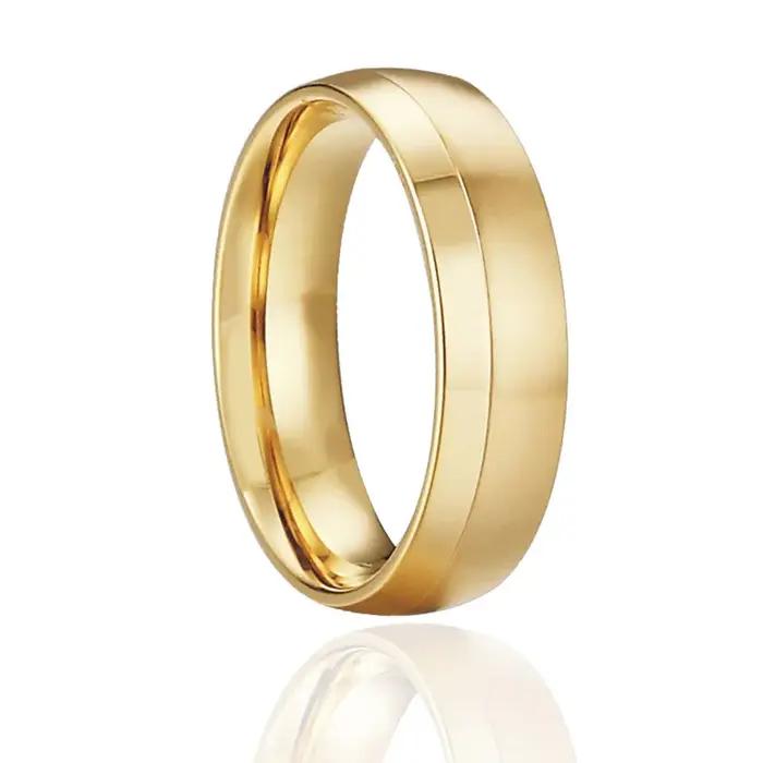 Bague de mariage pour homme et femme, anneau d'anniversaire, couleur jaune, Rose, or, argent, bijoux