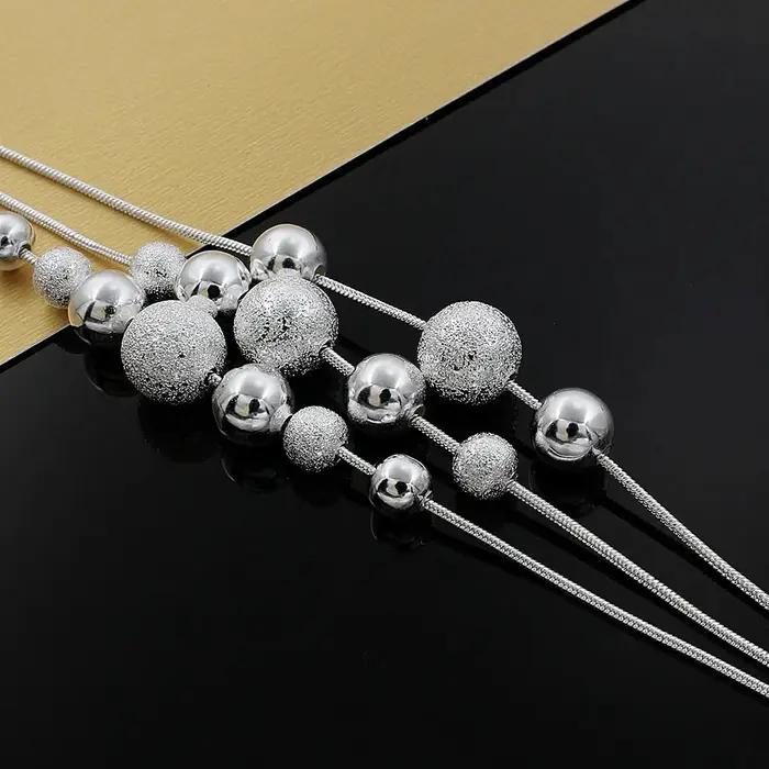 Bijoux fins breloque 925 en argent Sterling perle collier