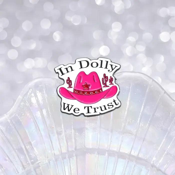 What Would Dolly Do Émail Pin In Dolly We Trust Brooch