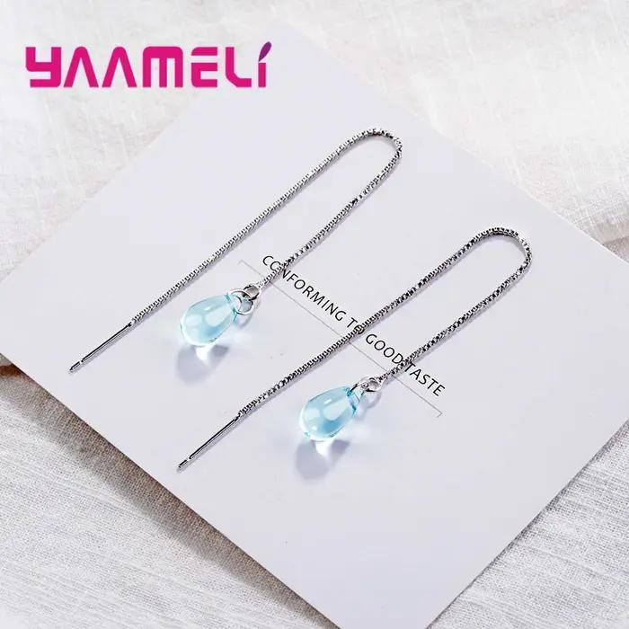Boucles d'oreilles longues pendantes pour femmes