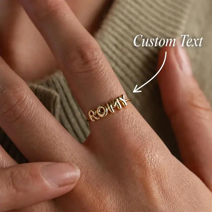 Bague personnalisée avec nom