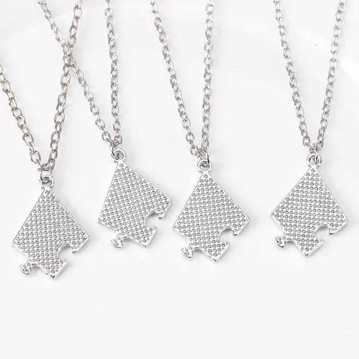 Collier pendentif Bff Chia Ship Letter pour homme et femme