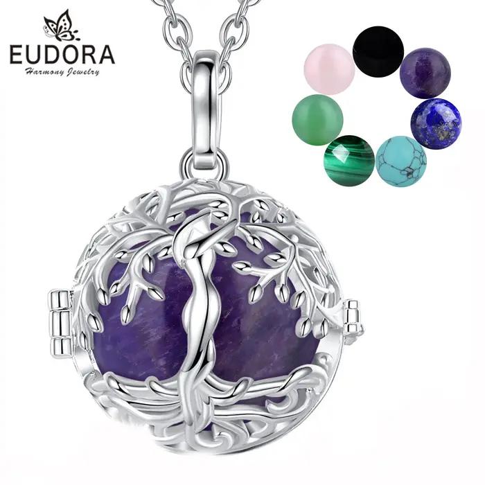 Pendentif Lapis Lazuli en Argent Sterling 925 Serti d'Améthyste et Pierres de Guérison pour Occasions Spéciales