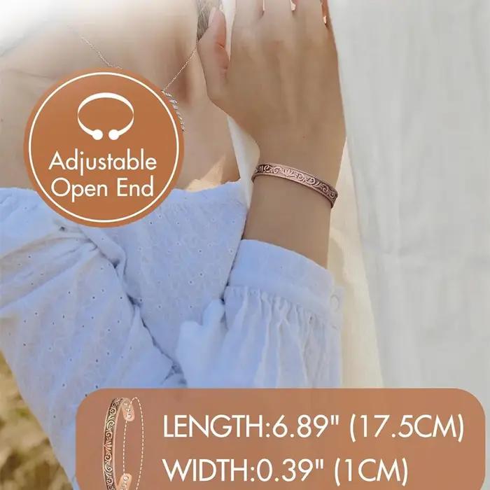 ARADOO – Bracelets en cuivre pur pour femmes