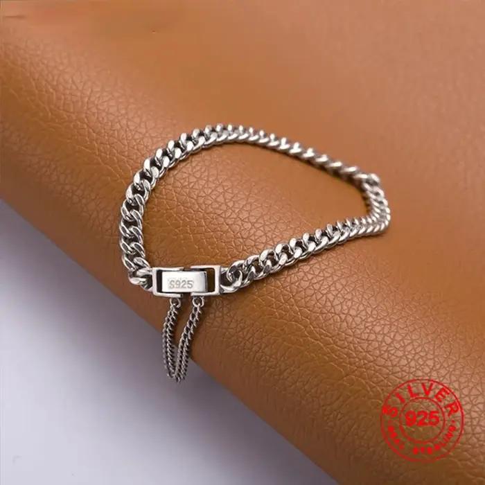 BFCLUB Argent Document Mode Vintage Précieux JOThai Bracelet